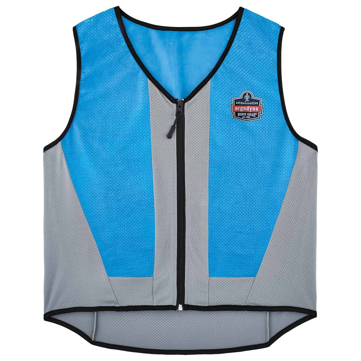 ergodyne® Chill-Its 6667 Wet Evaporative PVA Cooling Vest with Zipper, PVA, 4X-Large, Blue
