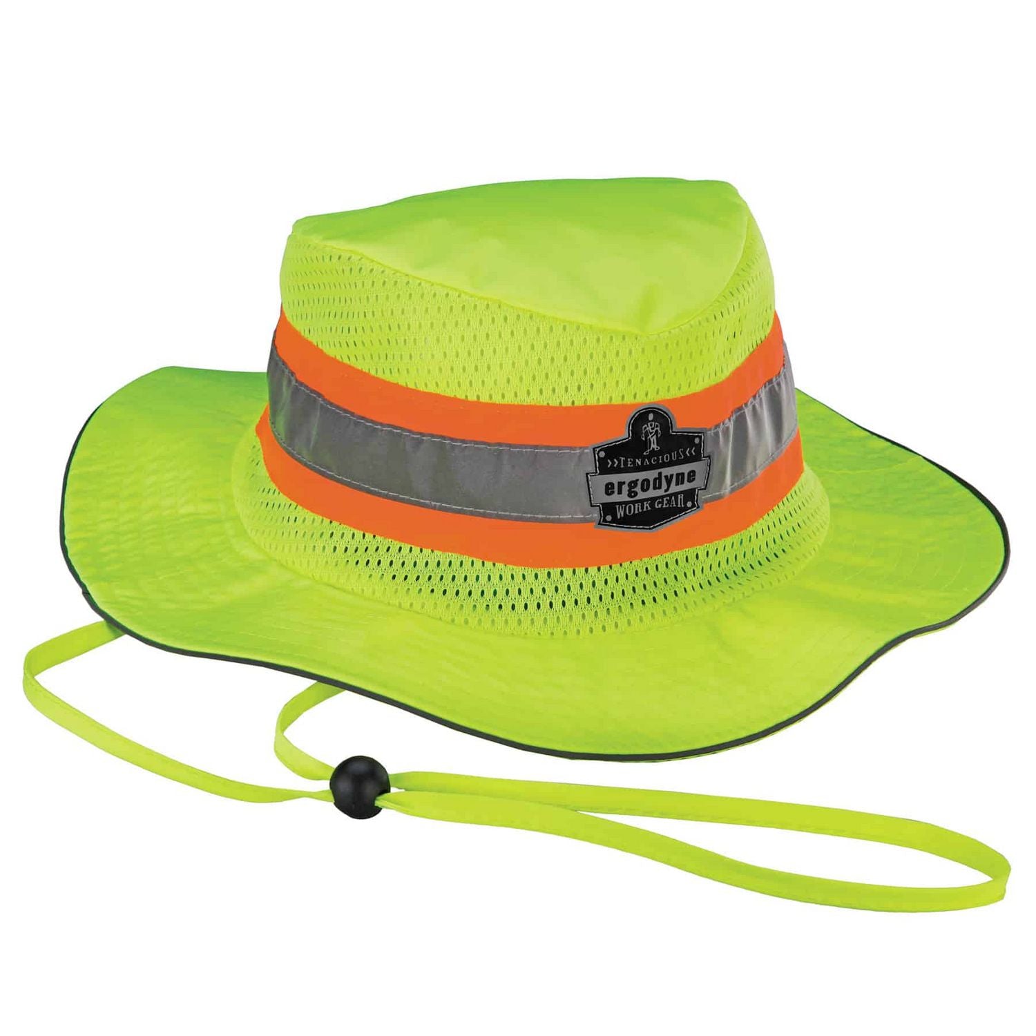 ergodyne® Chill-Its 8935MF Hi-Vis Microfiber Ranger Sun Hat, Polyester/Microfiber, 2X-Large/3X-Large, Lime