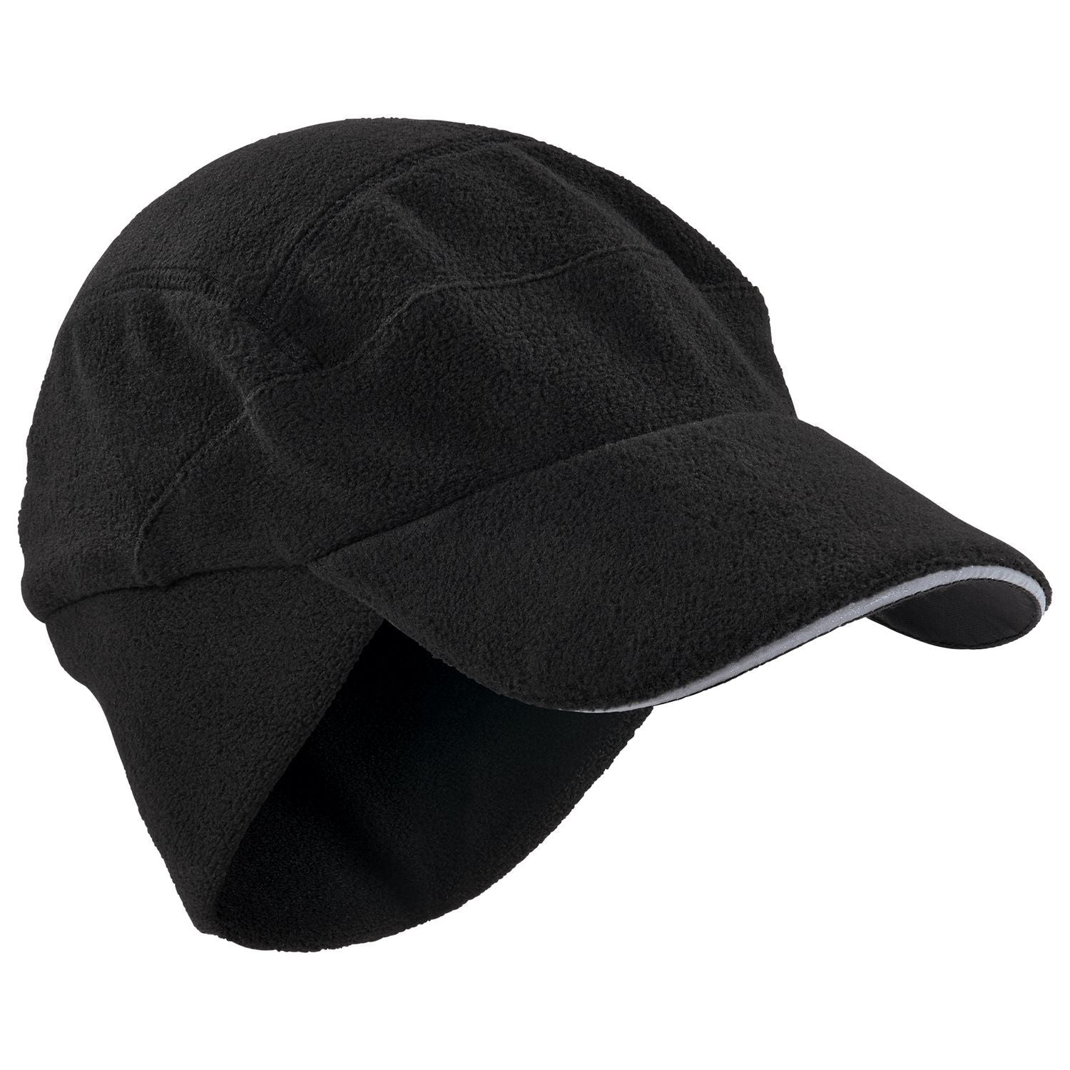 ergodyne® N-Ferno 6807 Winter Baseball Cap with Ear Flaps, One Size Fits Most, Black