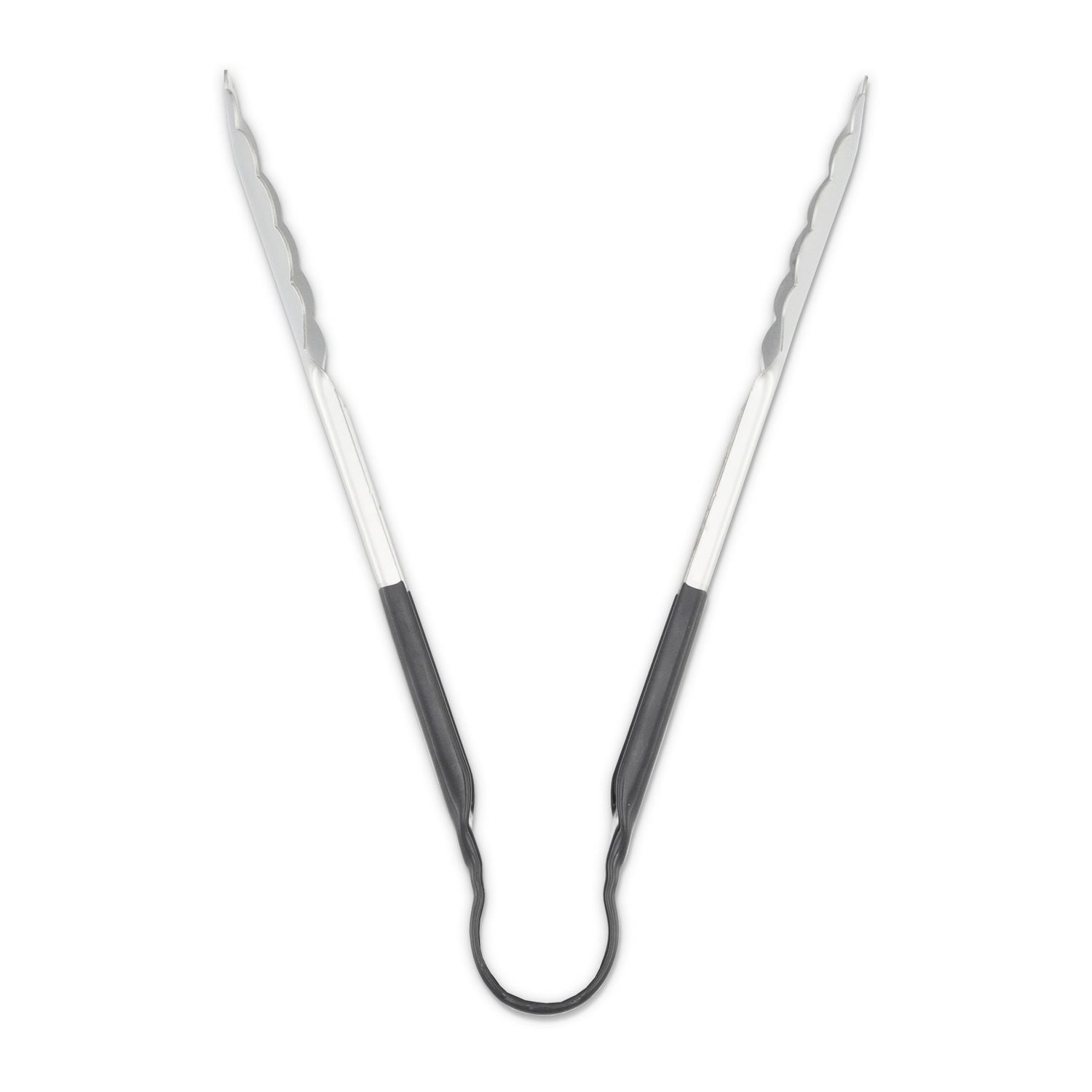 Carlisle Dura-Kool Tongs, Stainless Steel, 9.5", Silver/Black - Bloom Skins