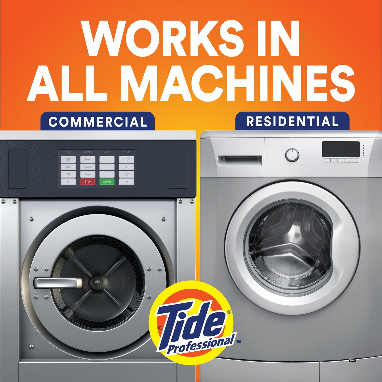 Tide® Professional™ Commercial HE Liquid Laundry Detergent, 105 oz Pour Bottle, 4/Carton