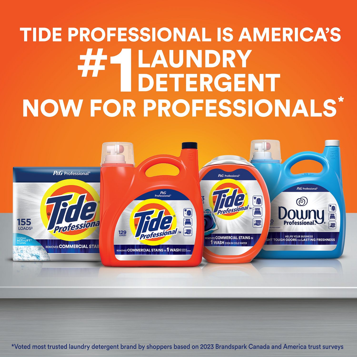 Tide® Professional™ Commercial HE Liquid Laundry Detergent, 105 oz Pour Bottle, 4/Carton