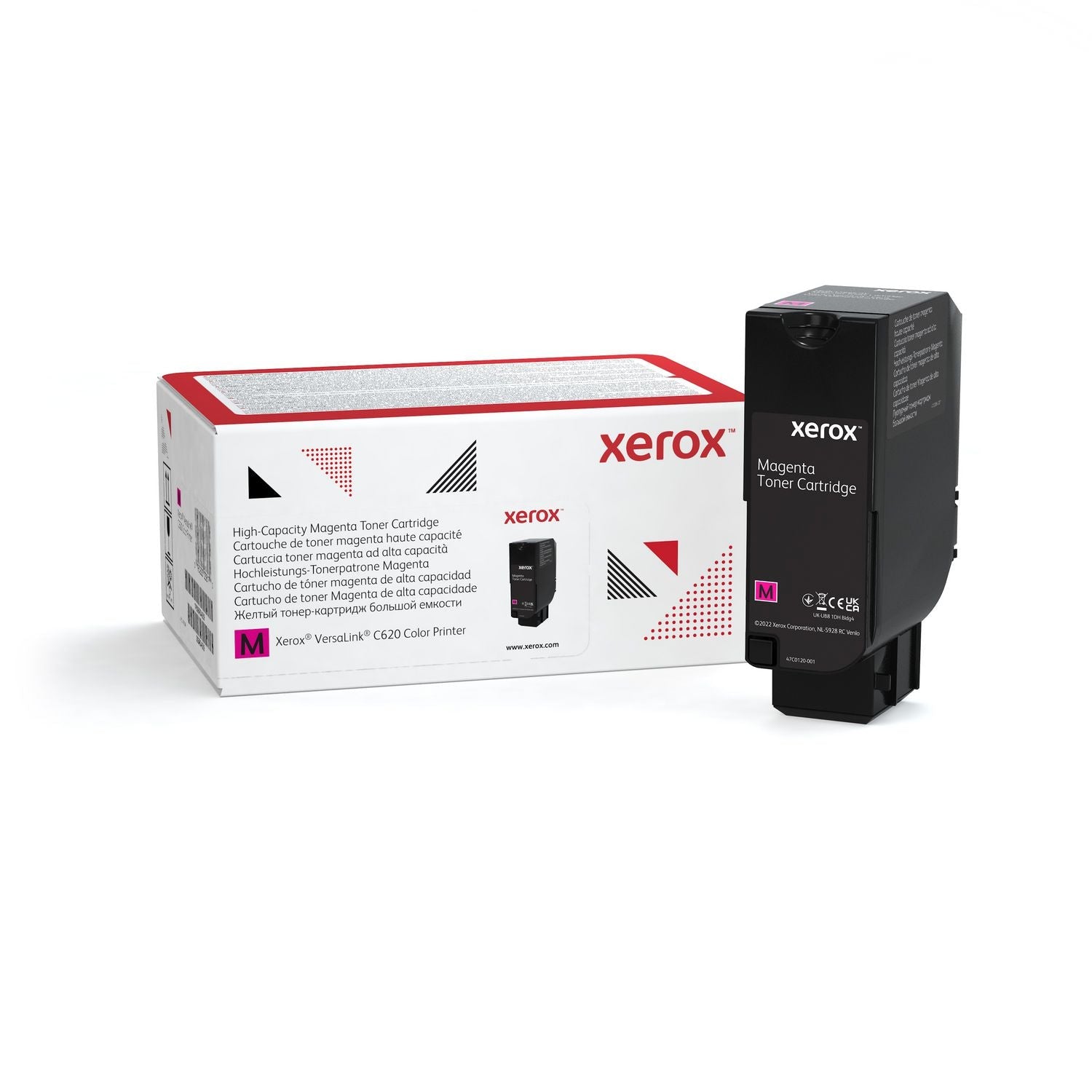 Xerox® 006R04626 High-Yield Toner, 12,000 Page-Yield, Magenta