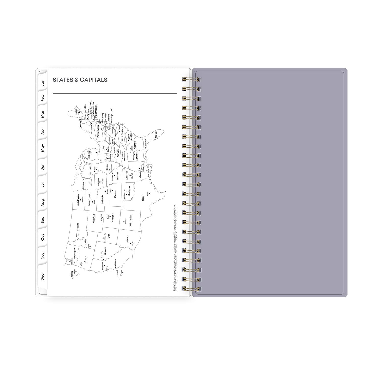 Blue Sky® Tula Weekly/Monthly Planner, Floral Artwork, 8" x 5", Purple/Pink/White Cover, 12-Month (Jan to Dec): 2025 - Bloom Skins