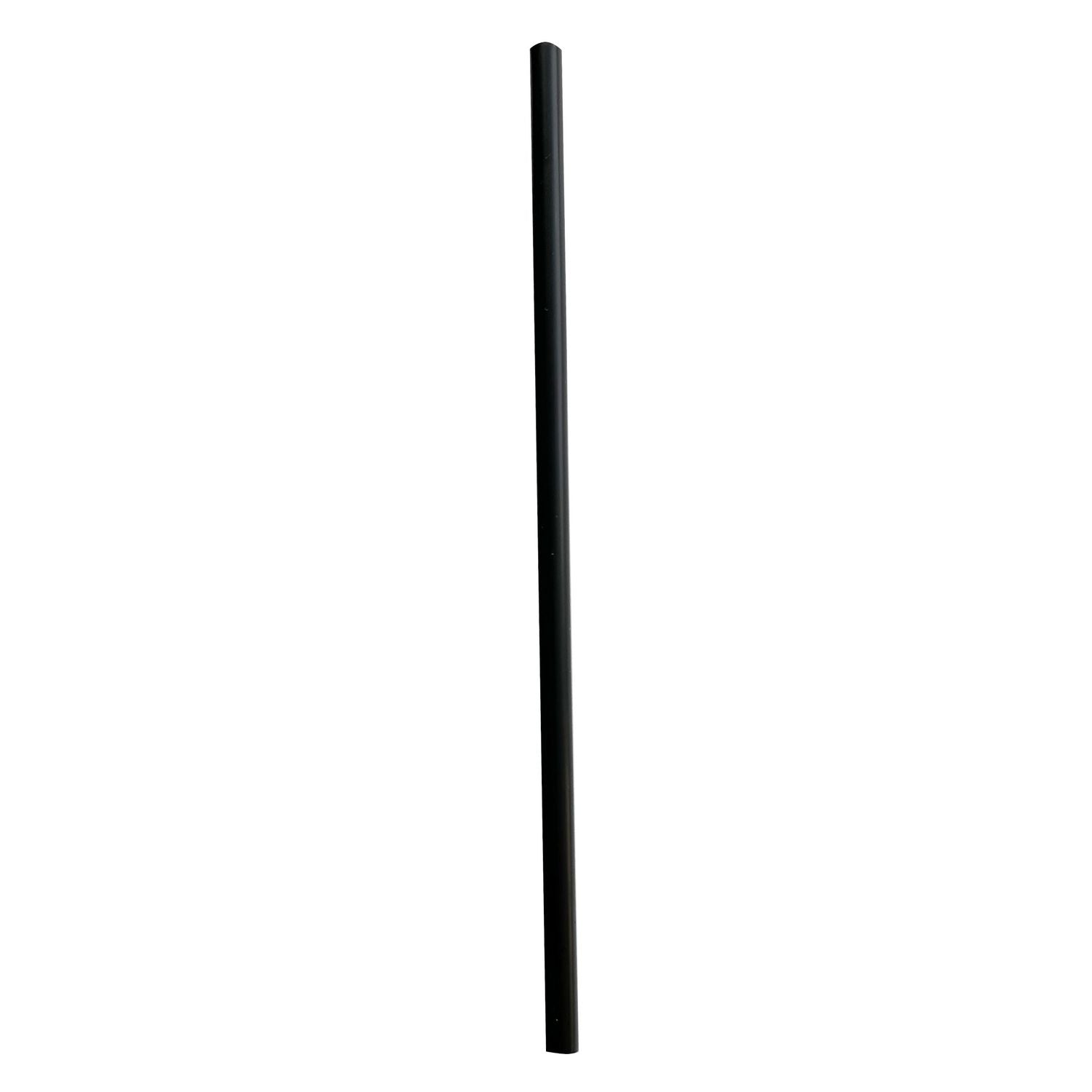 Boardwalk® Wrapped Giant Straws, 7.75", Polypropylene, Black, 7,200/Carton