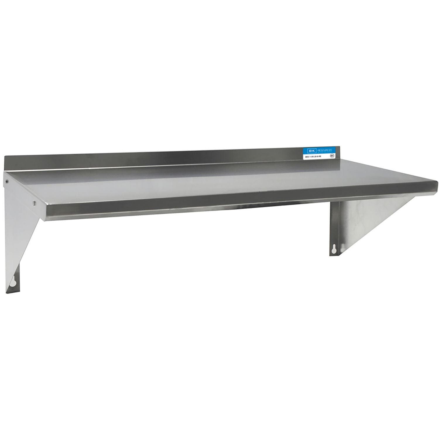 BK Resources Stainless Steel Economy Overshelf, 36w x 16d x 11.5h, Stainless Steel, Silver, 2/Pallet
