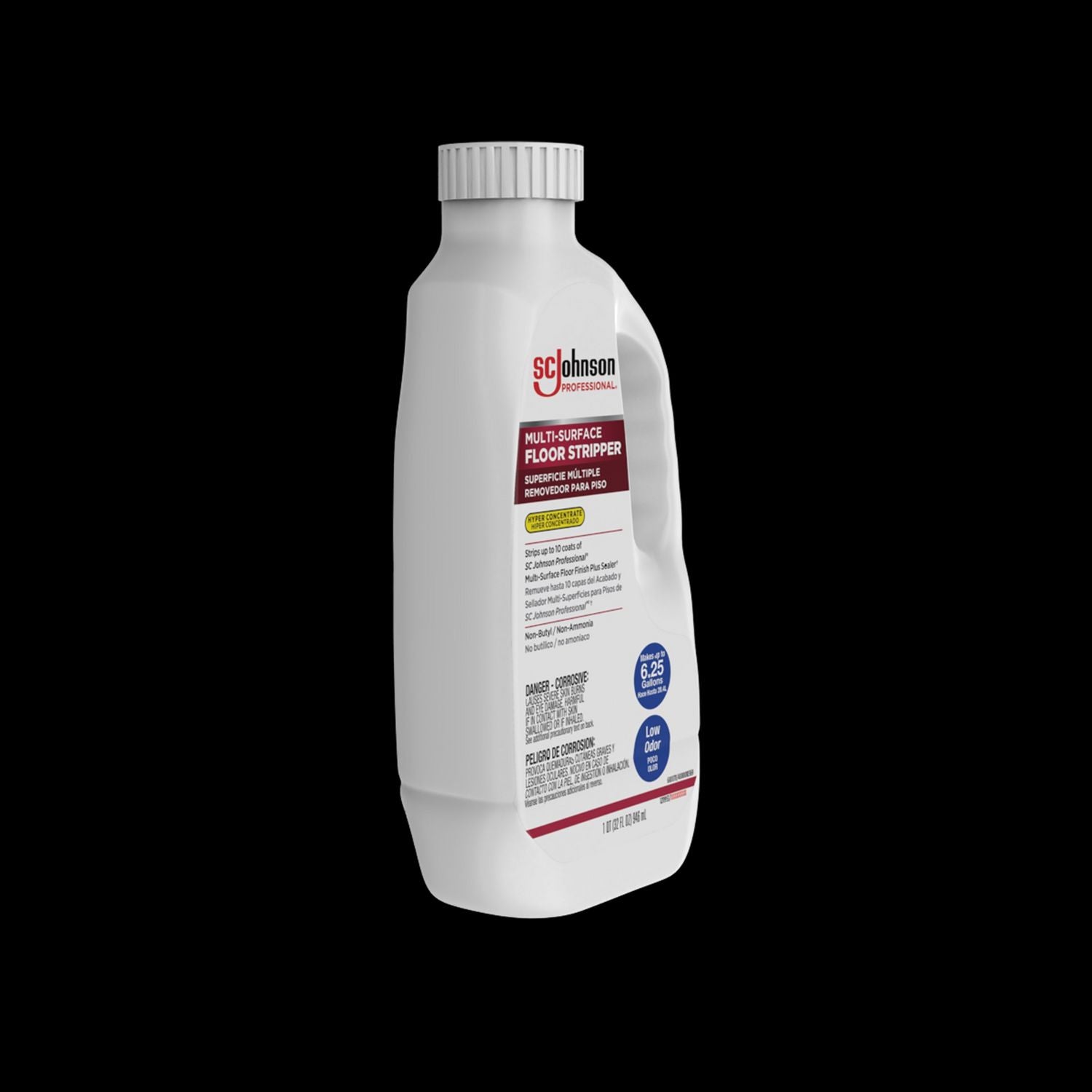 SC Johnson Professional® Hyper Concentrate Floor Stripper, Fresh Scent, 32 oz Bottle, 6/Carton