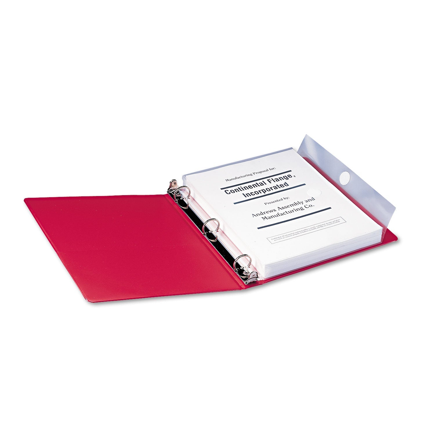 Smead Poly Ring Binder Pockets, 9 X 11.5, Clear, 3/pack