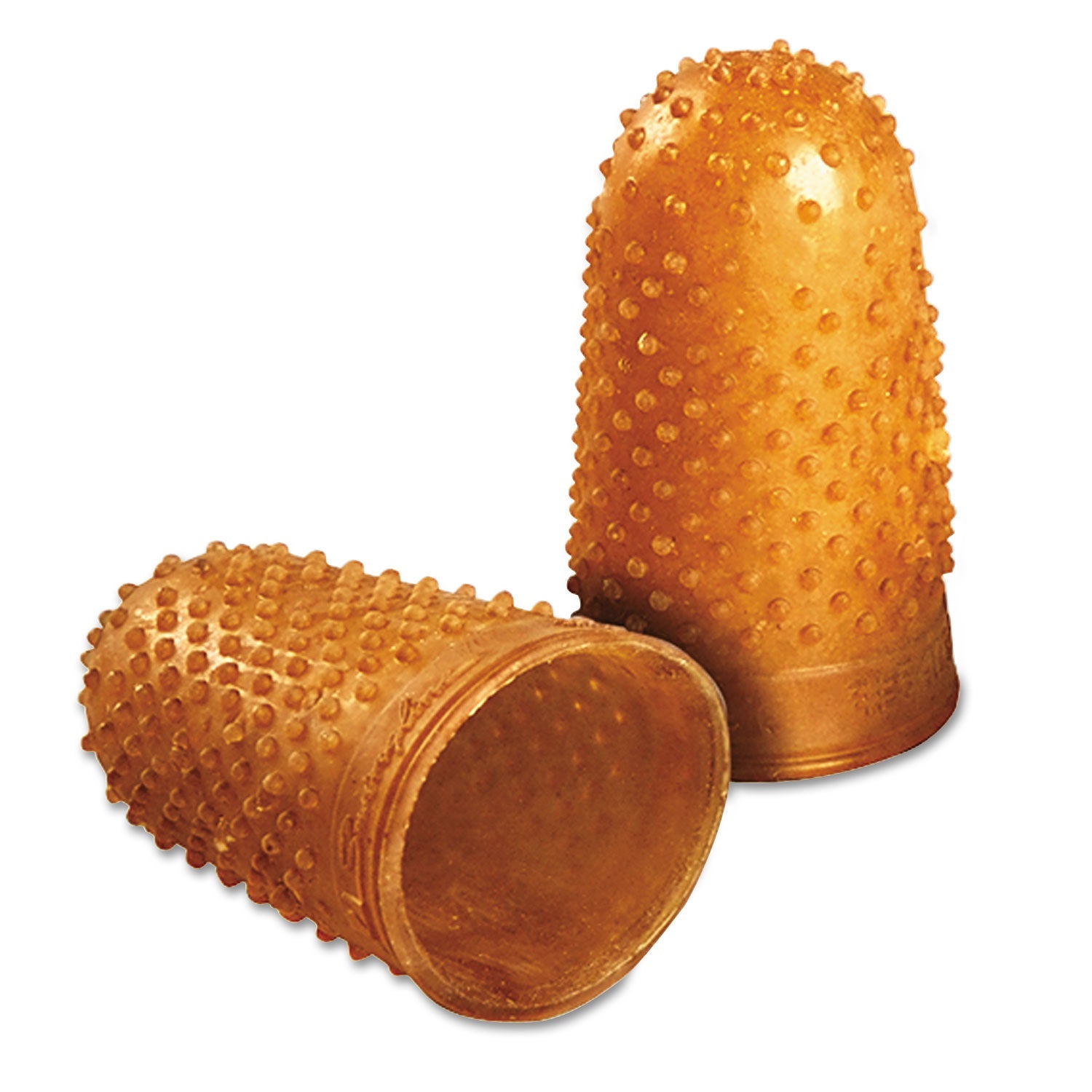 Swingline® Rubber Finger Tips, 14 (x-Large), Amber, Dozen