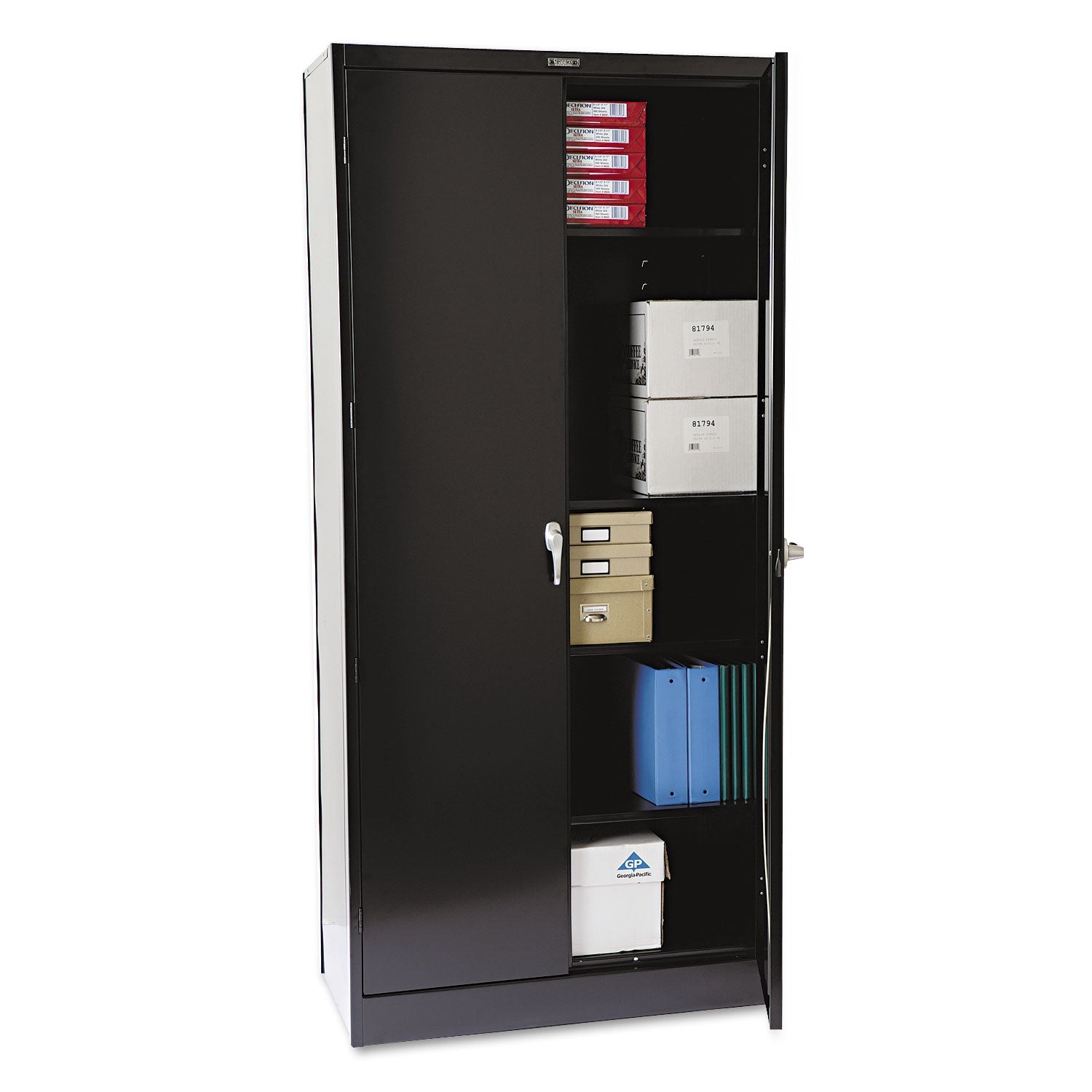 Tennsco 78" High Deluxe Cabinet | Black