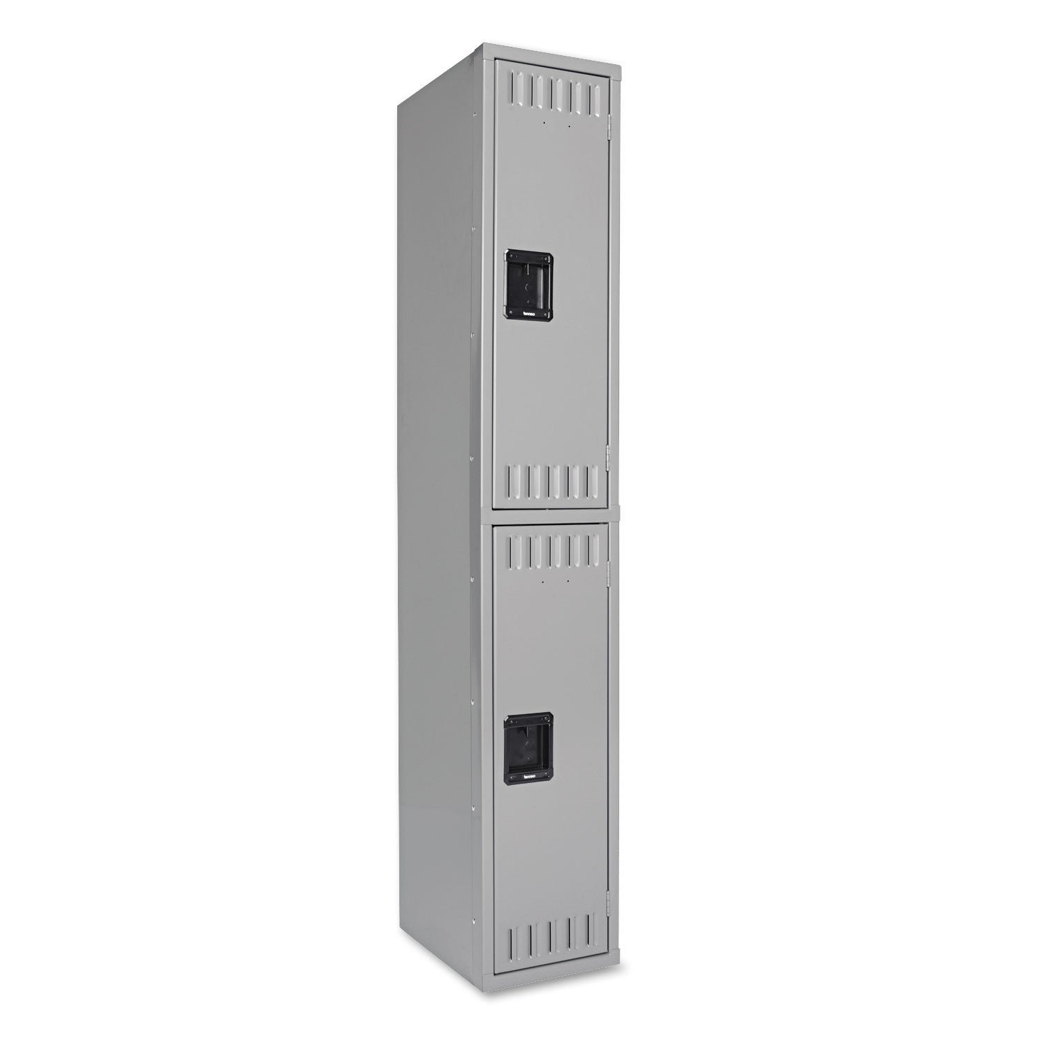 Tennsco Double Tier Locker | Single Stack Gray
