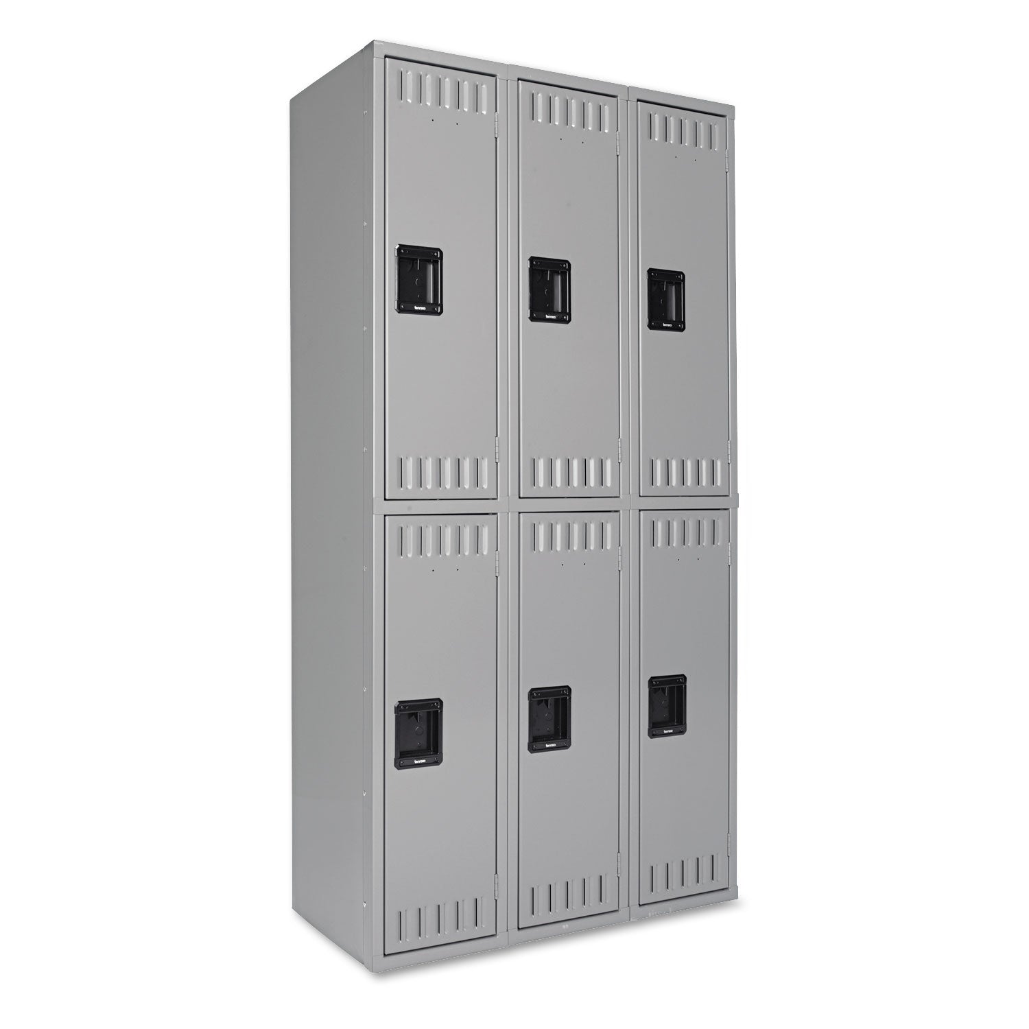 Double Tier Locker | 3-Stack, Gray, Tennsco