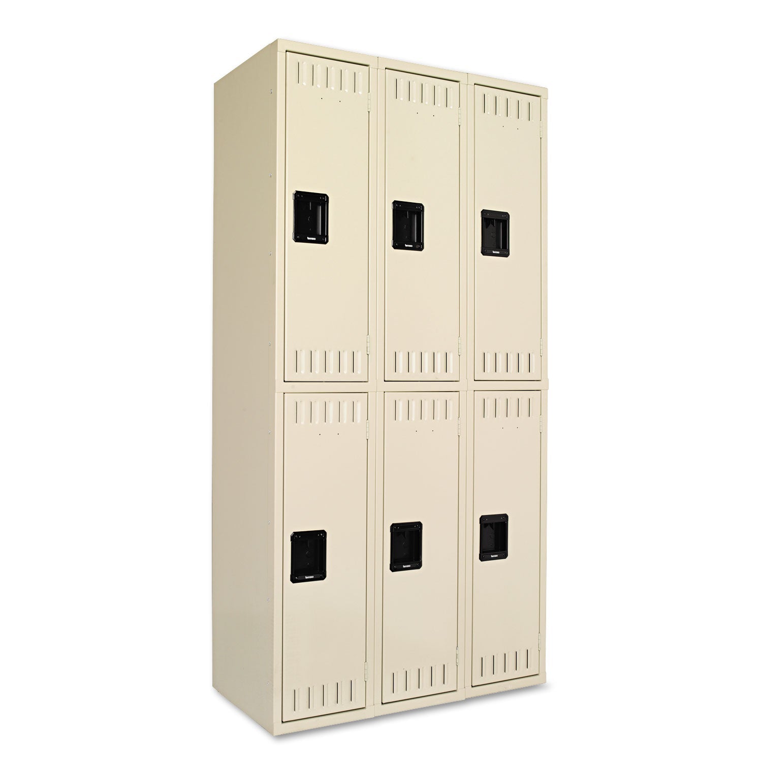 Double Tier Locker | Tennsco 3-Wide Sand