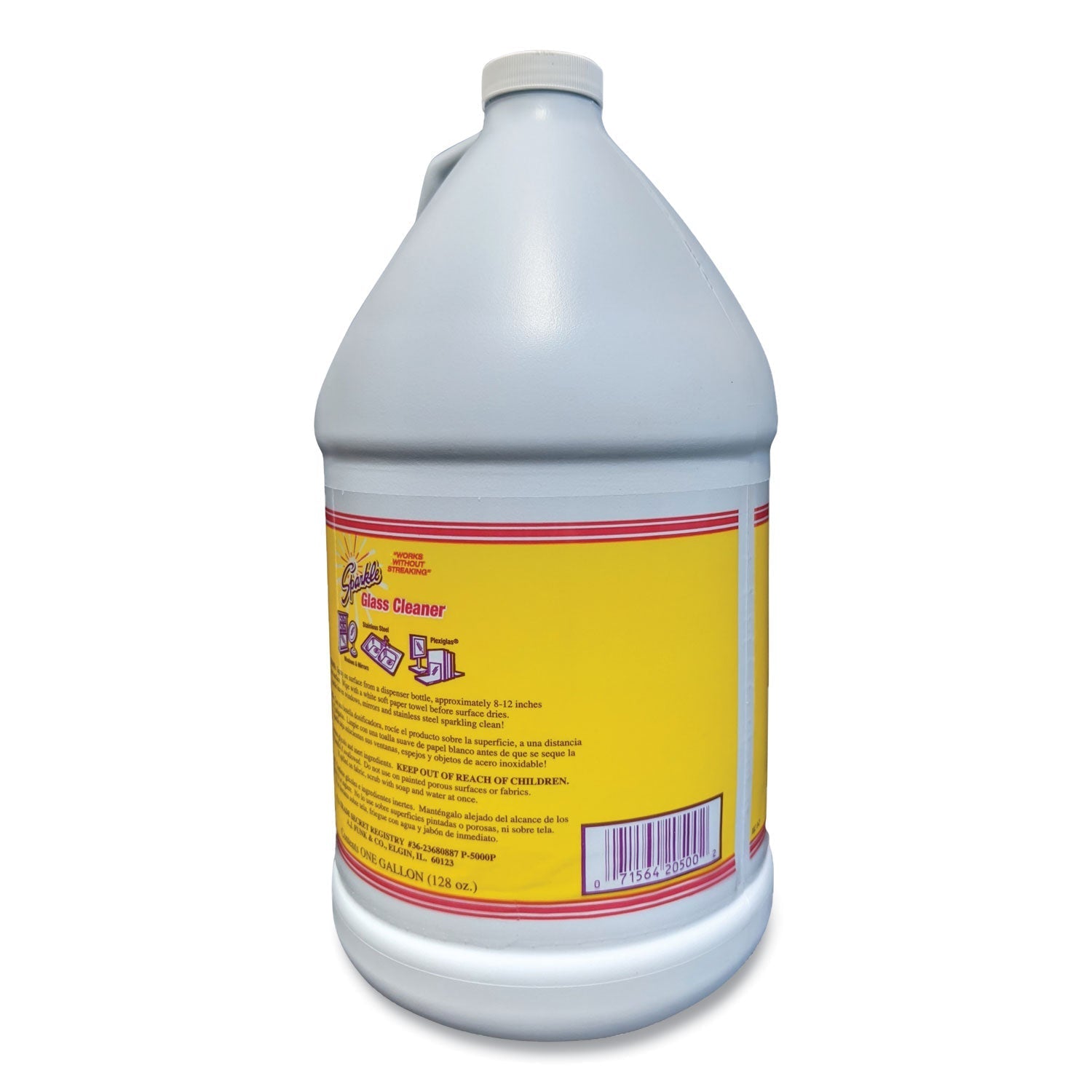 Sparkle Glass Cleaner, 1 Gal Bottle Refill