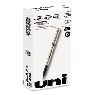 uniball Deluxe Rollerball Pen | Fine Black Dozen