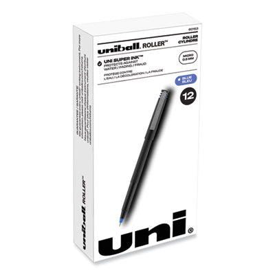 uniball Rollerball Pen | Extra-Fine Blue Dozen