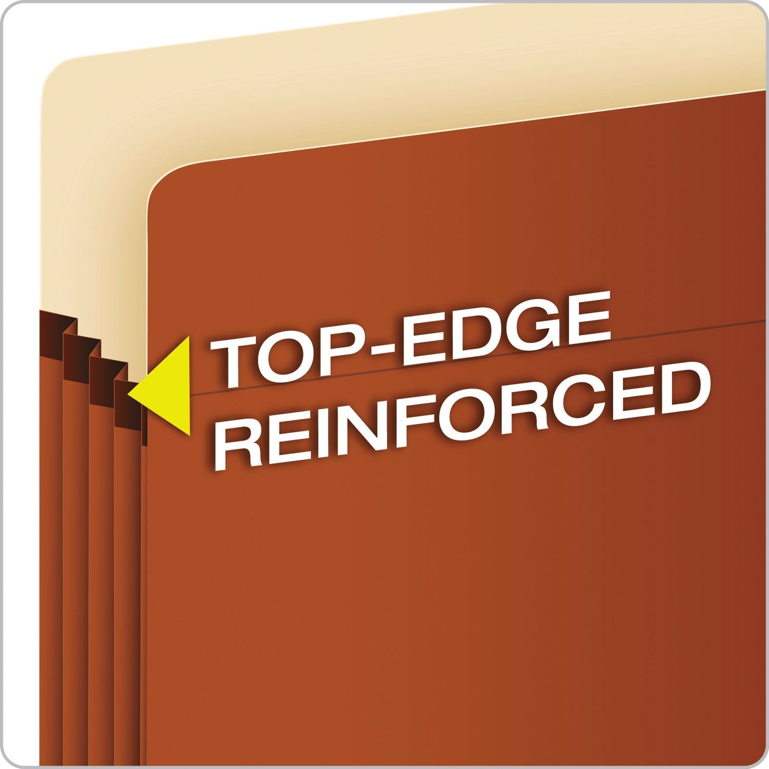 Pendaflex® Standard Expanding File Pockets, 5.25" Expansion, Letter Size, Redrope, 10/Box