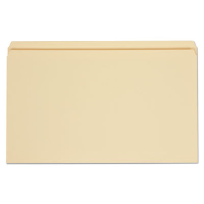 Universal® Top Tab File Folders, Straight Tabs, Legal Size, 0.75" Expansion, Manila, 100/Box