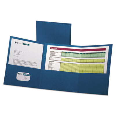 Oxford Tri-Fold Folder | 3-Pocket Blue, 20/Box