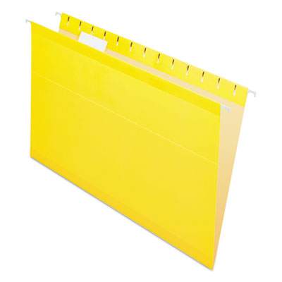 Colored Reinforced Hanging Folders | Legal, Ylw