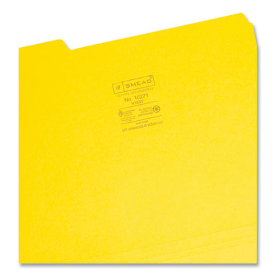Interior File Folders | Letter, Yellow, 100/Box