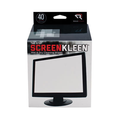 Two Step ScreenKleen Wet & Dry Cleaning Wipes
