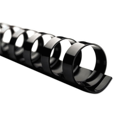Combbind Standard Spines | 3/8", Black, 100/Box