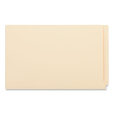Universal® Reinforced End Tab Fastener Folders, 0.75" Expansion, 2 Fasteners, Legal Size, Manila Exterior, 50/Box - Bloom Skins