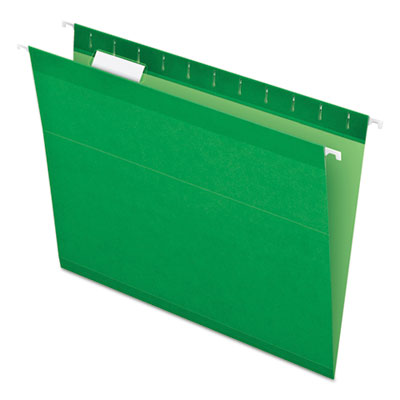 Colored Reinforced Hanging Folders | Grn, 25/Box