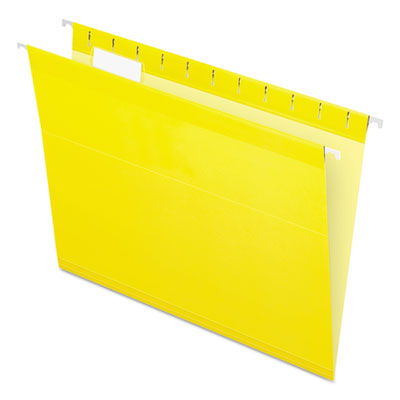 Colored Reinforced Hanging Folders | Yellow, 25/B