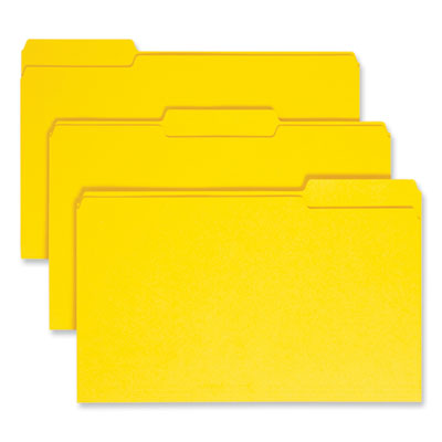 Colored File Folders | Legal, Yellow, 100/Box