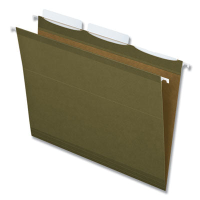 Ready-Tab Reinforced Hanging File Folders | Grn