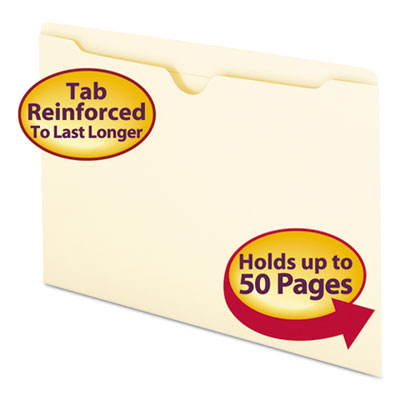 Reinforced Top Tab Colored File Folders | Blue