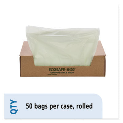 Ecosafe-6400 Bags | 32 Gal, Green, 50/Box
