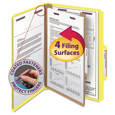 Four-Section Pressboard Classification Folders