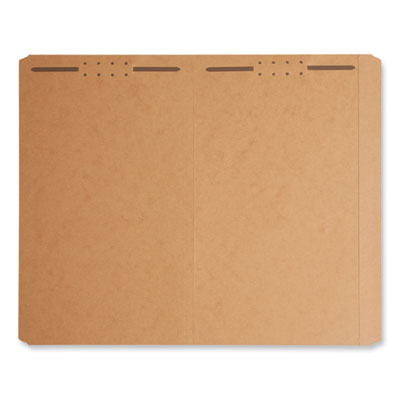Smead Kraft Fastener Folders, 0.75" Expansion, 2 Fasteners, Legal Size, Kraft Exterior, 50/Box