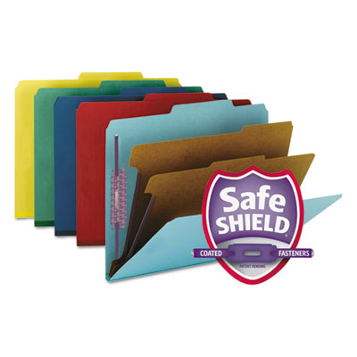 Six-Section Pressboard Classification Folders|Asst