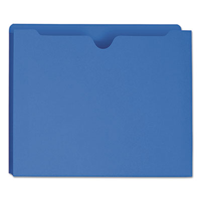 Colored File Jackets With Reinforced Tab | Blue