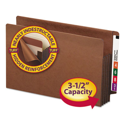 Heavy-Duty End Tab Tuff Pockets | 3.5", Legal