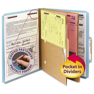 6-Section Pressboard Classification Folders | 10