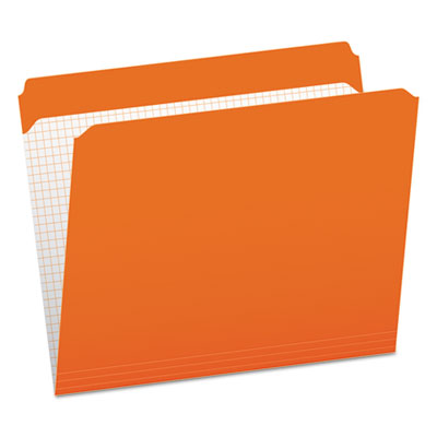 Double-Ply Reinforced File Folders | Orange, 100