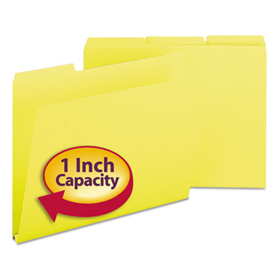 Expanding Recycled Pressboard Folders | Yellow