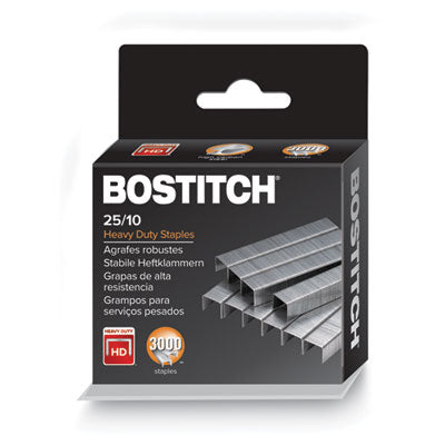 Bostitch® Premium High-Capacity Staples, 0.38" Leg, 0.5" Crown, Steel, 3,000/box