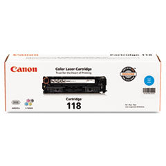 Canon® 2661b001 (118) Toner, 2,900 Page-Yield, Cyan