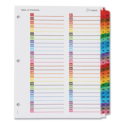 Cardinal Onestep Printable Table Of Contents
