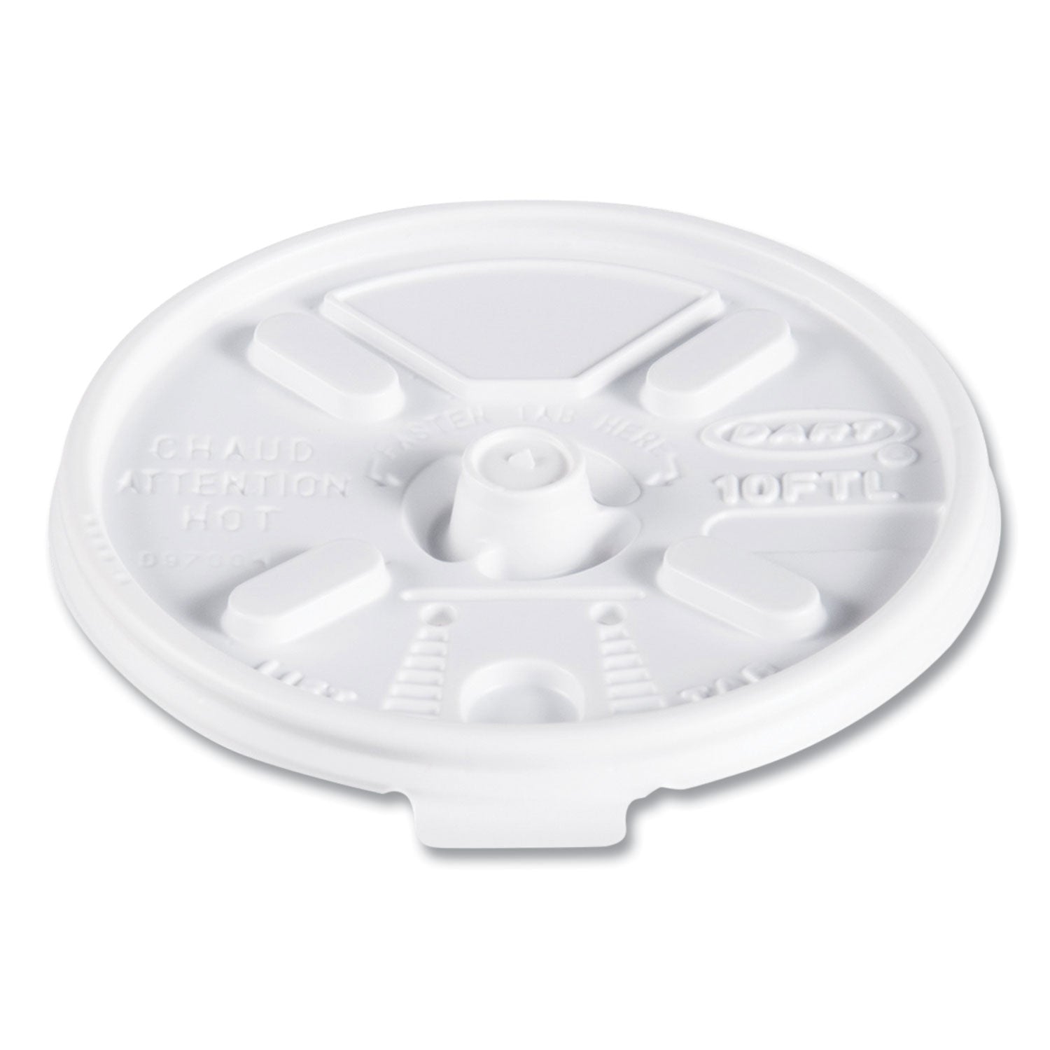 Lift n' Lock Plastic Hot Cup Lids | White, 1000