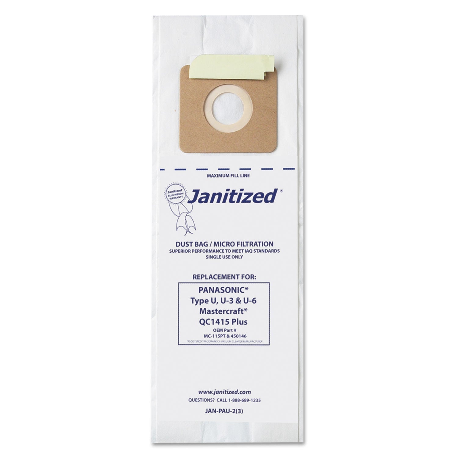 Vacuum Filter Bags | For Panasonic Upright, 36/C