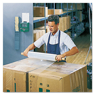Universal® Stretch Film with Preattached Handles, 20" x 1,000 ft, 20 mic (80-Gauge), Clear, 4/Carton - Bloom Skins