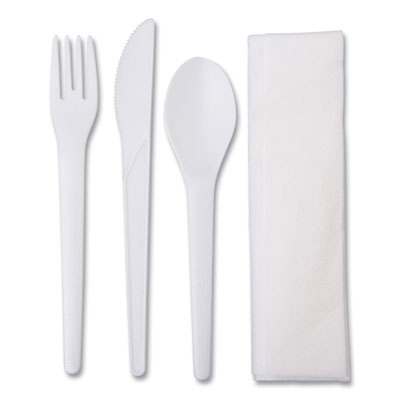 Compostable Cutlery Kit | 250 Kits/Carton