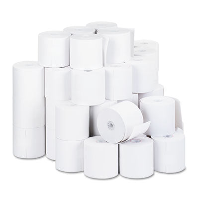Universal® Impact And Inkjet Print Bond Paper Rolls, 0.5" Core, 2.75" X 190 Ft, White, 50/carton
